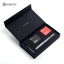 New KACO BALANCE Brushed Aluminum Fountain Pen, Colored Metal High-end with Box