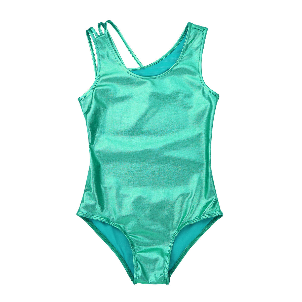 Gymnastics Bodysuit Easyforever Girls Metallic Leotard - Shiny Dance Bodysuit Long Sleeve Gymnastics Unitard - Foto 6