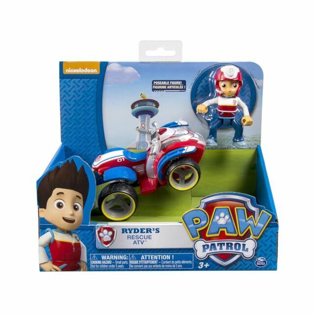 PAW Patrol PATRULLA CANINA - MOTO JUGUETE QUAD + FIGURA RYDER