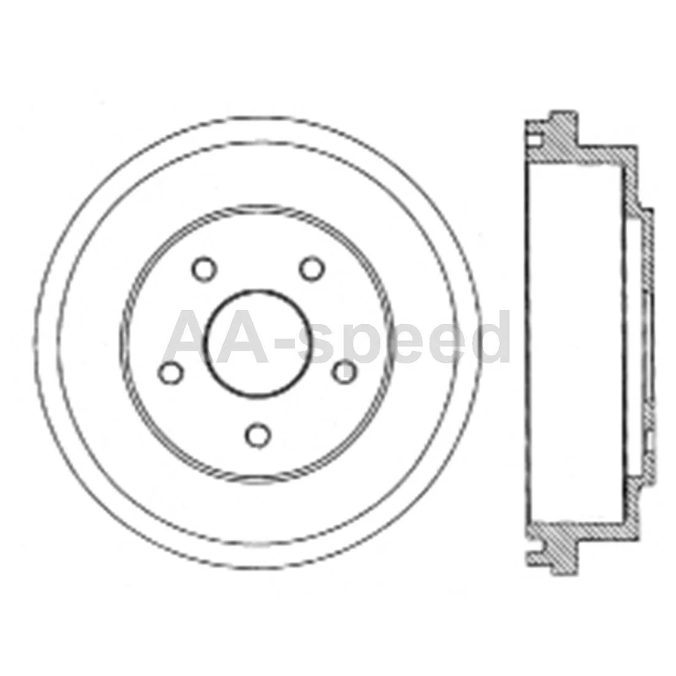 Tambor de freno trasero para Honda Odyssey 2001 2000 1999 Foto 3 de 4