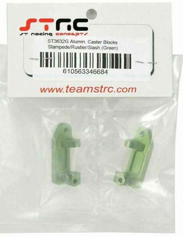 STRC Alum Steering Knuckles Axle Carrier Caster Block 2wd Slash Stampede Rustler - Image 3 of 3