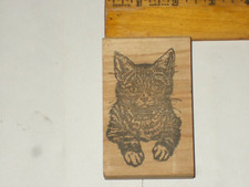 Stamp Affair CAT wood mounted stamp