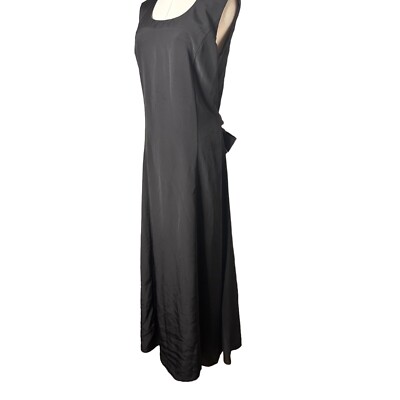 Cousins Concert Attire Black Maxi Dress Waist Tie Womens 14 Formal Long  Elegant | eBay
