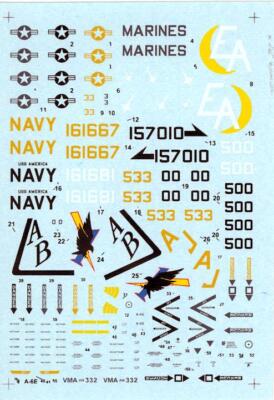 Hi Decals 1/72 GRUMMAN A-6E INTRUDER U.S. Navy Attack Jet