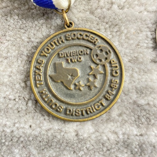 Medallas de fútbol juvenil Texas vintage años 80 - Imagen 12 de 13