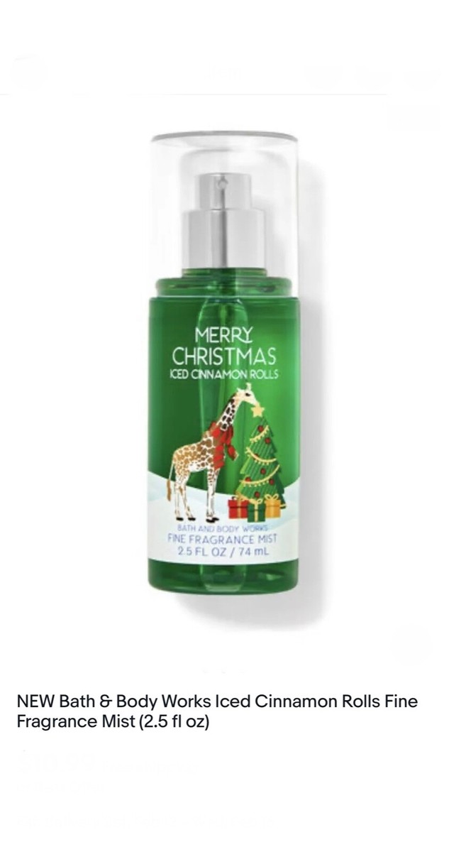 Bath and Body Works Iced Cinnamon Rolls Fragrance Mist Merry