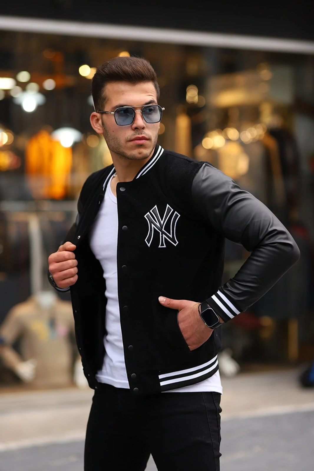 Bomber jacket men's women's unisex-image
