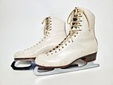 Vtg Riedell 220 by Red Wing Figure Ice Skates size 6 M w/ MK Sheffield Blades