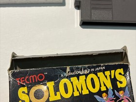 Solomons Key Game NES Nintendo Entertainment System Tecmo Original Boxed
