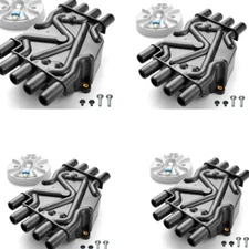 Ignition Distributor Cap & Rotor Kit for Chevy Cadillac GMC V8 5.0L 5.7L 4ps