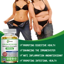 New/Detox Colon &Body Cleanse Maximum Strength Cleansing Diet Weight Loss Capsul