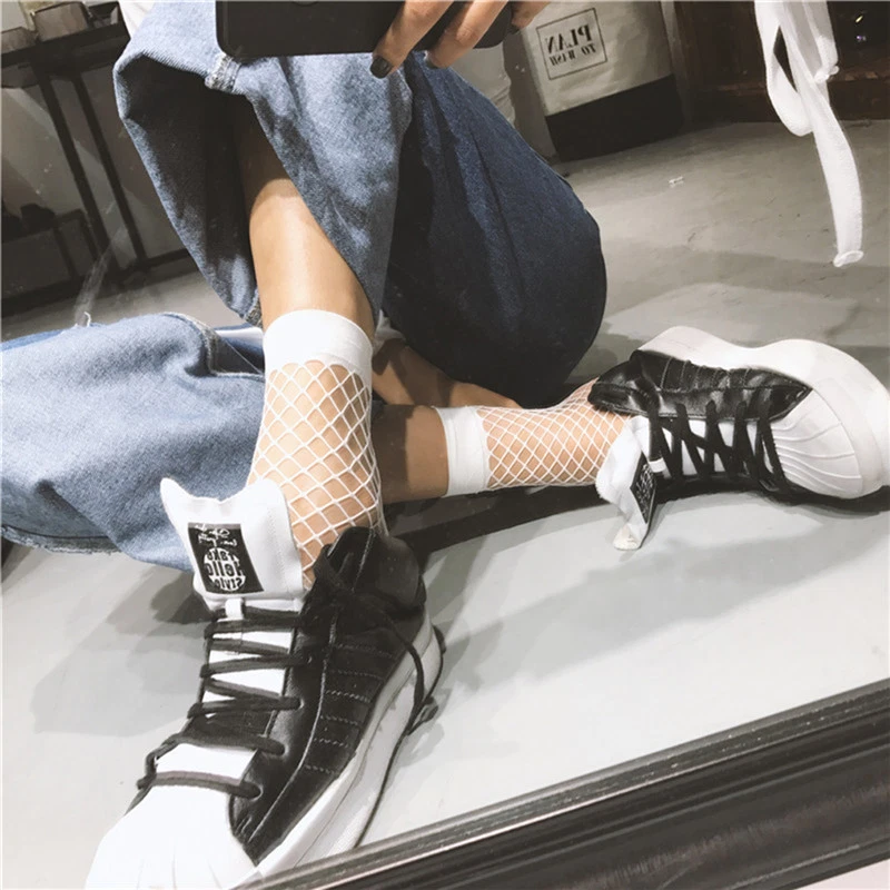 Fashion Women's Ankle High Net Socks