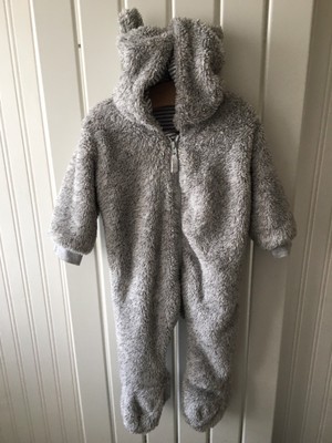 Baby Boy Cotton Hooded Jacket Double Thickness Ex Motherc*re Newborn to 3-6mths