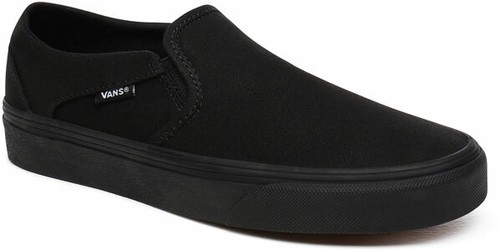plain black vans trainers