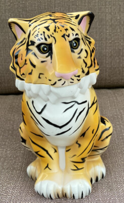 Ringling Brothers Barnum & Bailey Circus Orange Tiger Plastic Mug Cup 