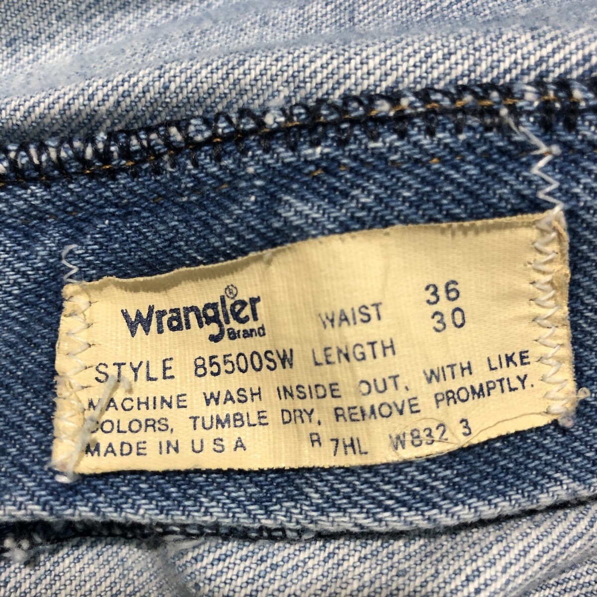Vintage Wrangler Jeans Mens 36 x 30 Style 85500SW USA Denim Pants