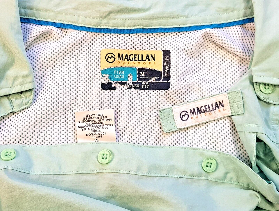 MAGELLAN FISHING GEAR Womans Blue S/S VENTED FISHING SHIRT Outdoors - M - £59 - Image 3 of 4