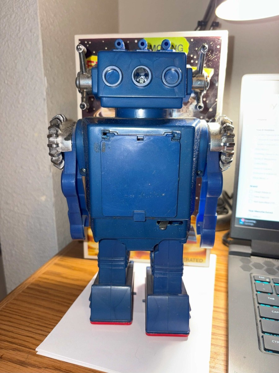 専用商品  toysclub 電動【SMOKING ROBOT ブルー】☆日本製 Proantic: Yonezawa Smoking Robot,blue Japan