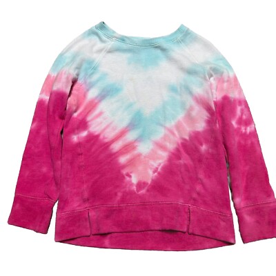 So Favorite Crew Pink And Blue Tie-Dye Sweatshirt Size