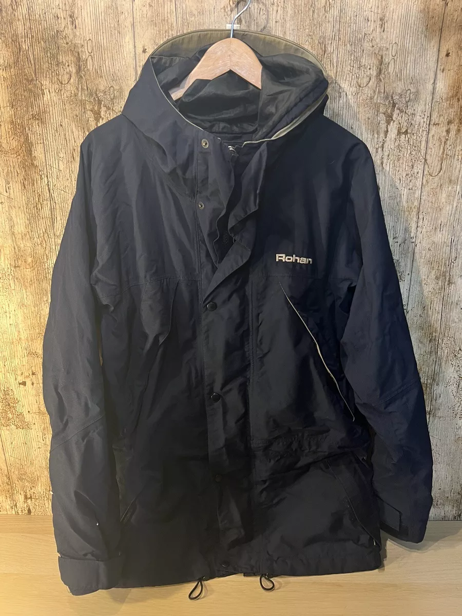 Rohan Barricade Raincoat Hooded Jacket Blue UK Unisex Medium M