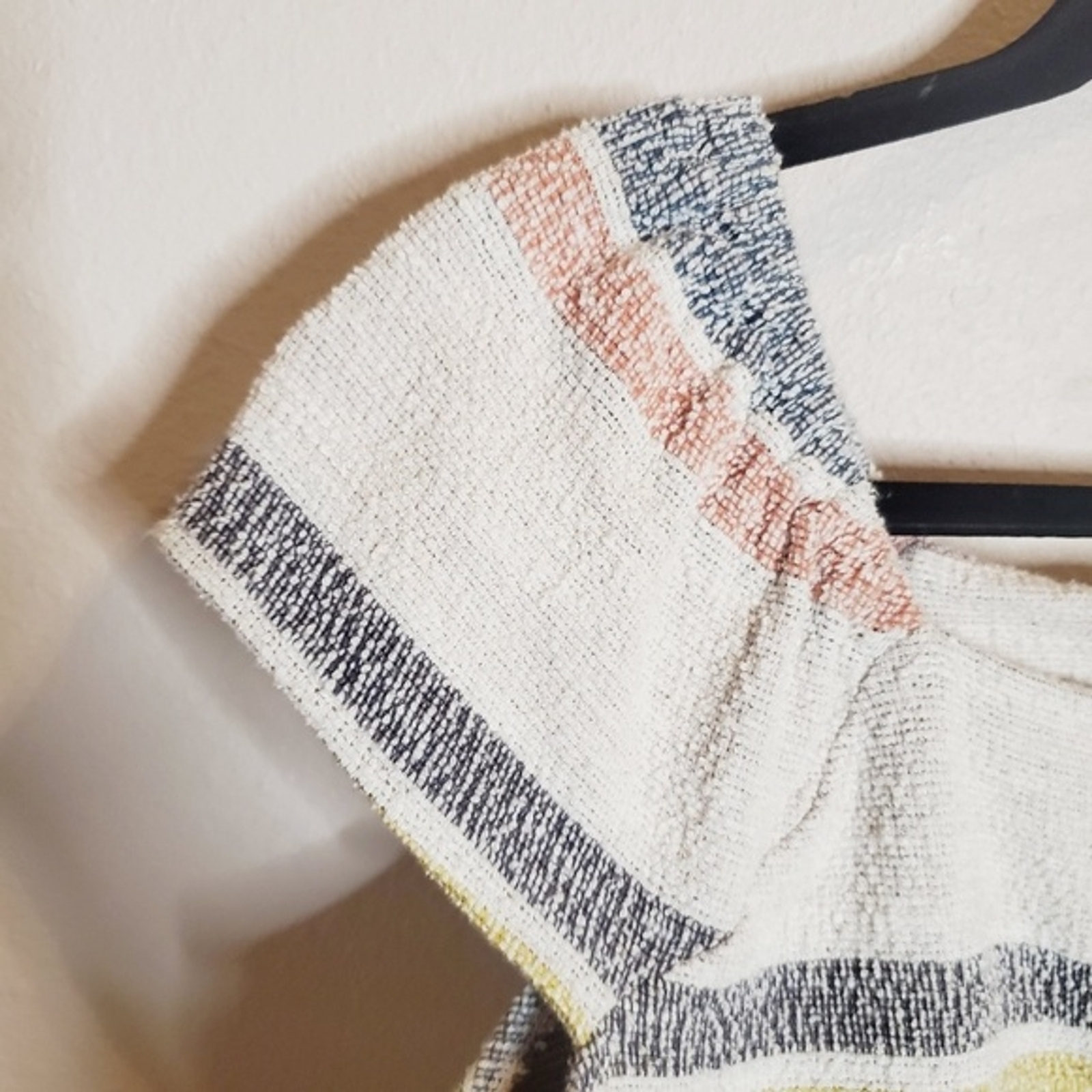 Texture & Thread Button-Front Top in Stripe size M - image 7