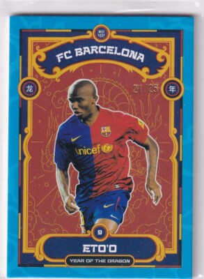 Topps FC Barcelona Year of the Dragon No. 46 Samuel Eto'o Blue 21/25