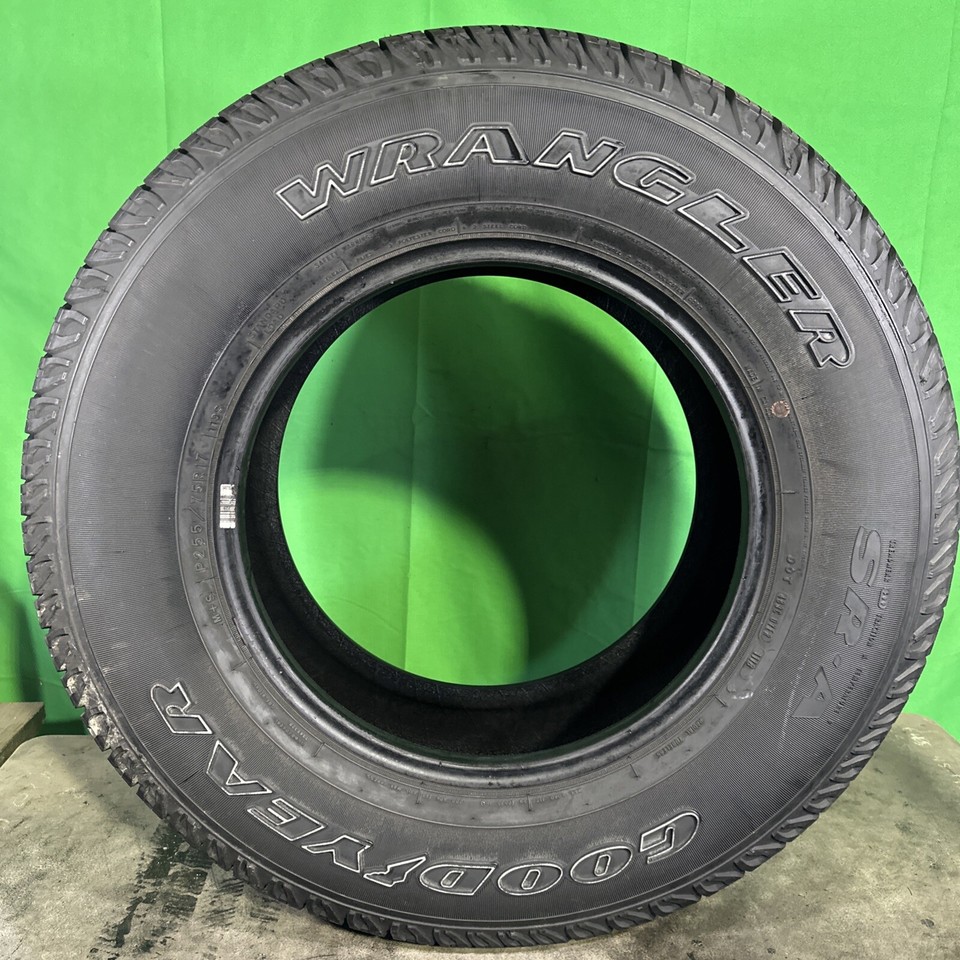 Single,Used-255/75R17 Goodyear Wrangler SR-A 113S10/32 DOT 1118 | eBay