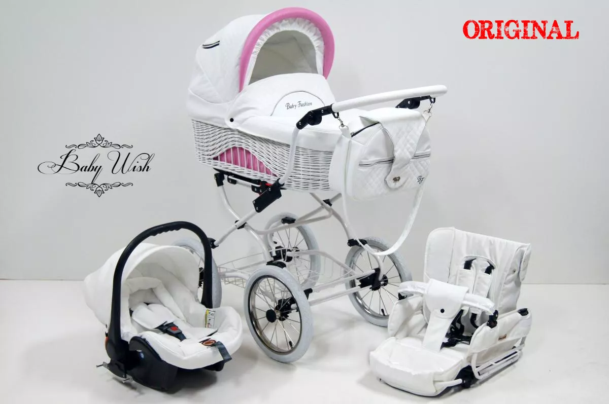 Wicker pushchair cheap