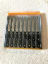J. A. Henckels  " Eversharp " 3 Rivet Steak Knives  8              Brand New