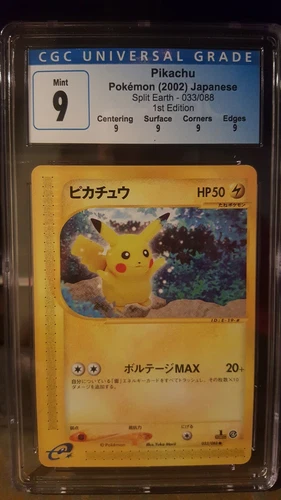 Pokemon pikachu 033/088 split earth 1st edition (2002) cgc 9 Japanese