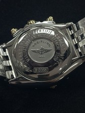 Breitling B13356 Chronomat Evolution Two Tone 1.60ctw Diamond Bezel Watch B & P 10