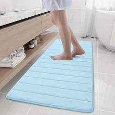 Buganda Memory Foam Bath Mat, 59 x 20, Ultra Soft and Non-Slip Bathroom Rugs,...