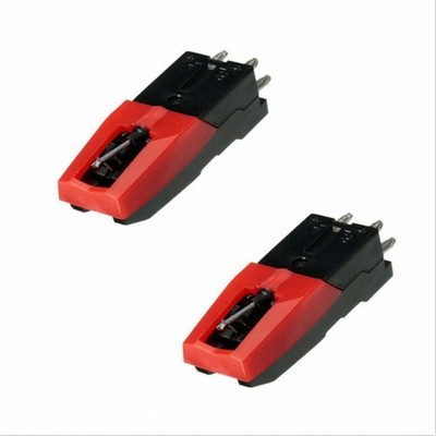 2Pack Turntable Phono Ceramic Cartridge+Stylus Needle Kit for Record Player