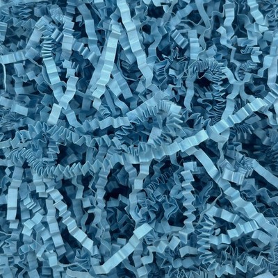 Deep Blue Crinkle Cut Shred Filler, 2 LB Basket Filler Shredded , Confetti St...