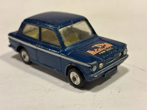 Vintage Diecast Corgi Toys #328 Hillman Imp in Monte Carlo Rally Trim, Blue