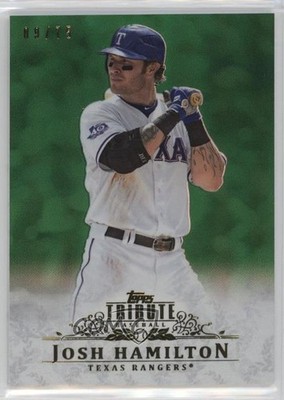 2013 Topps Tribute Green 9/75 Josh Hamilton #27 1j9