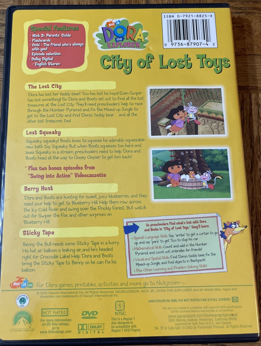 Dora The Explorer City Of Lost Toys DVD 97368790742 | eBay UK