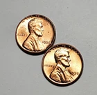 1958 P D LINCOLN WHEAT PENNY UNC 2 COIN SET #P3089