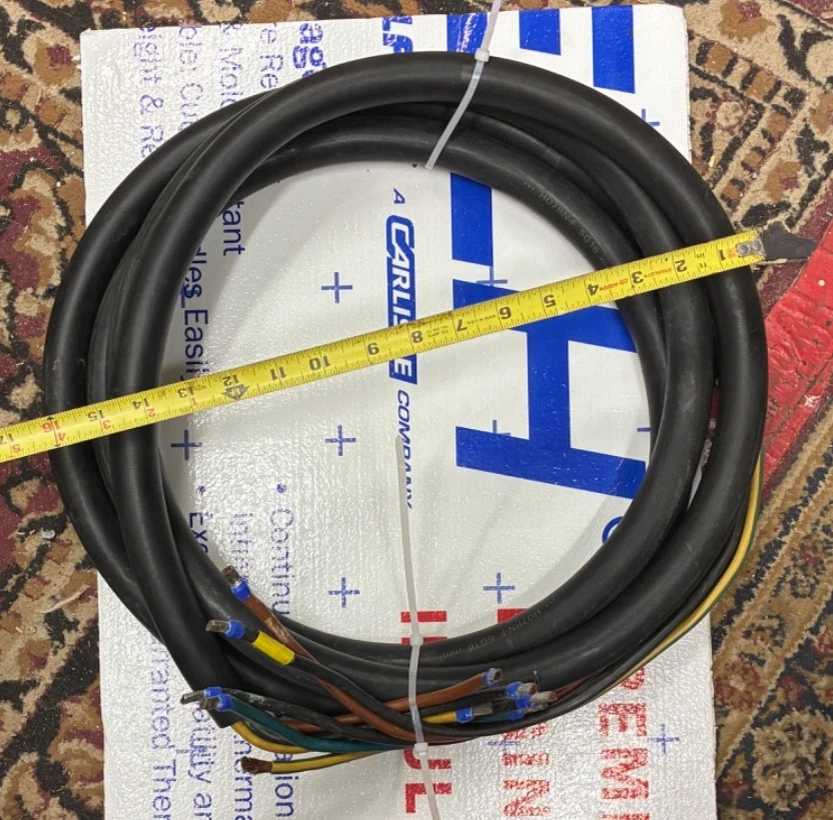 16 feet / 5Core Rubber Cable Flexible H07RN-F  16mm²  (5 AWG) 60 Amp 3 Phase - Image 2 of 4