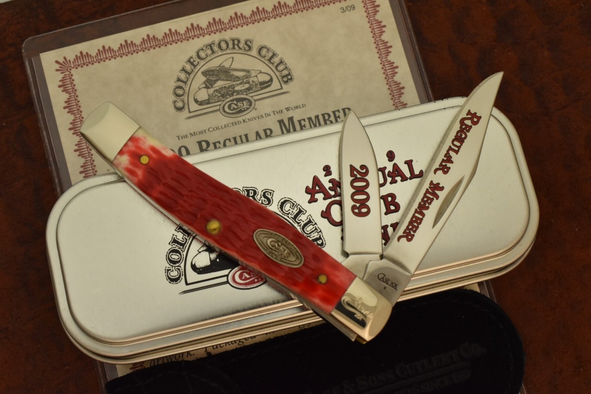 RARE CASE XX USA CCC COLLECTORS CLUB 2009 RED BONE TEXAS JACK