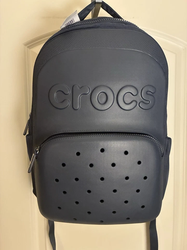 Crocs Unisex Classic Backpack Navy, Authentic Brand, for Adults and Kids - Image 2 of 4