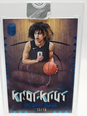 #ad 2023 24 Topps 3 Anthony Black Knockout Blue 15 RC Orlando Magic 15 15 $23.74
