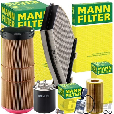 MANN FILTER INSPEKTIONSPAKET passend für MERCEDES W/S 204  220 CDI 136+163+170PS