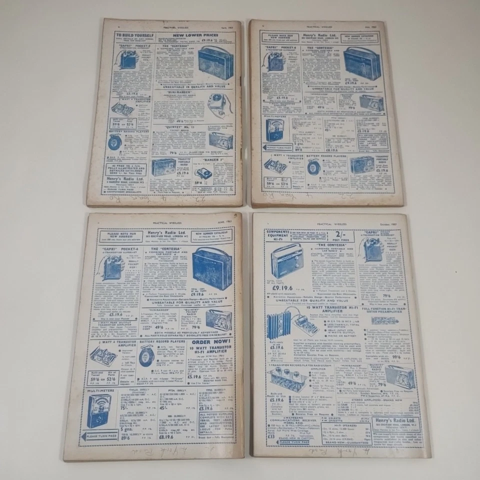 Practical Wireless Magazine 1963 - 4 Issues Only - Apr, May, Jun & Oct Only - Image 2 of 4