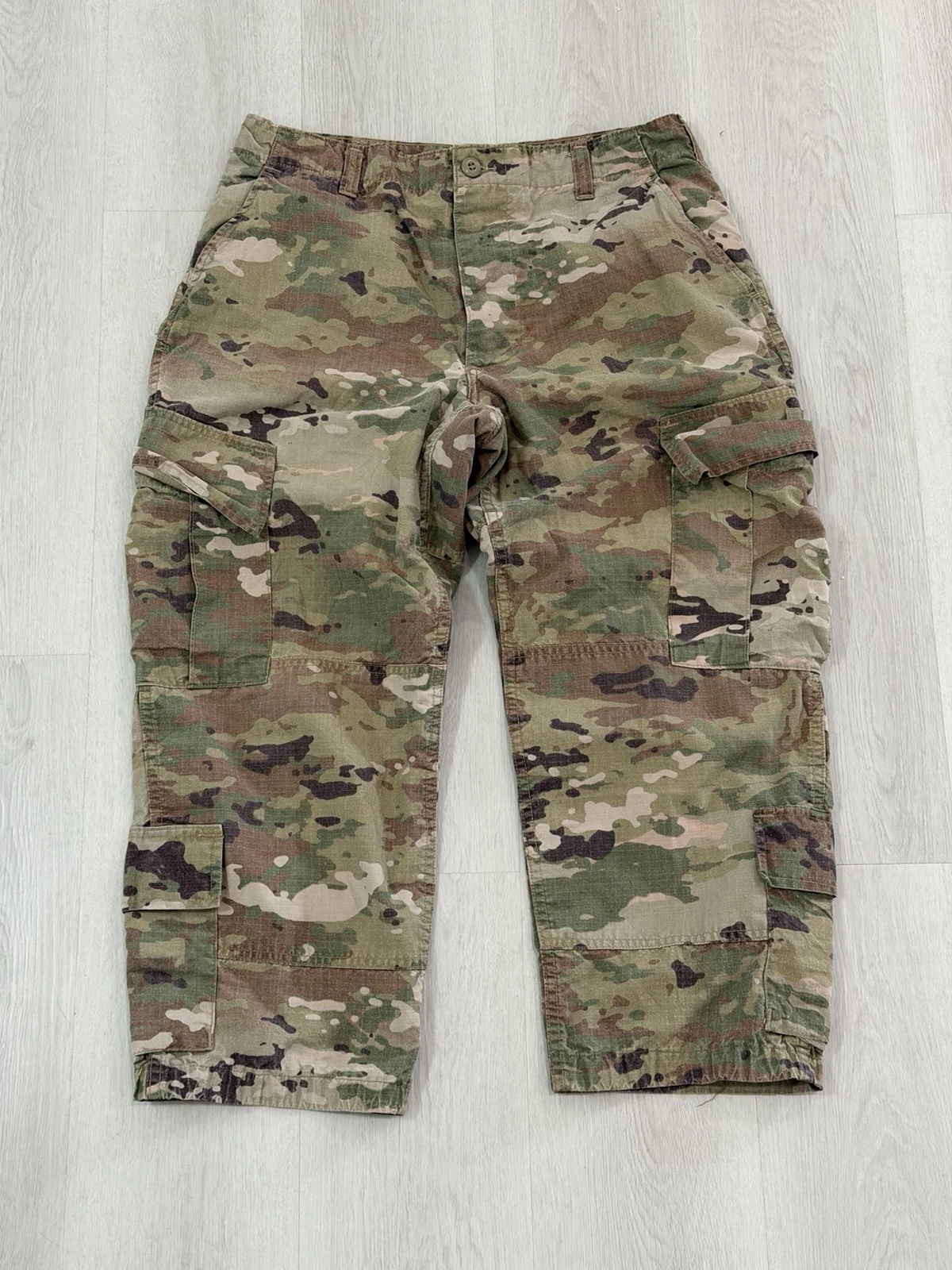 VTG Insect Shield US Army Combat Pants Mens Medium-Short Camo Cargo Utility