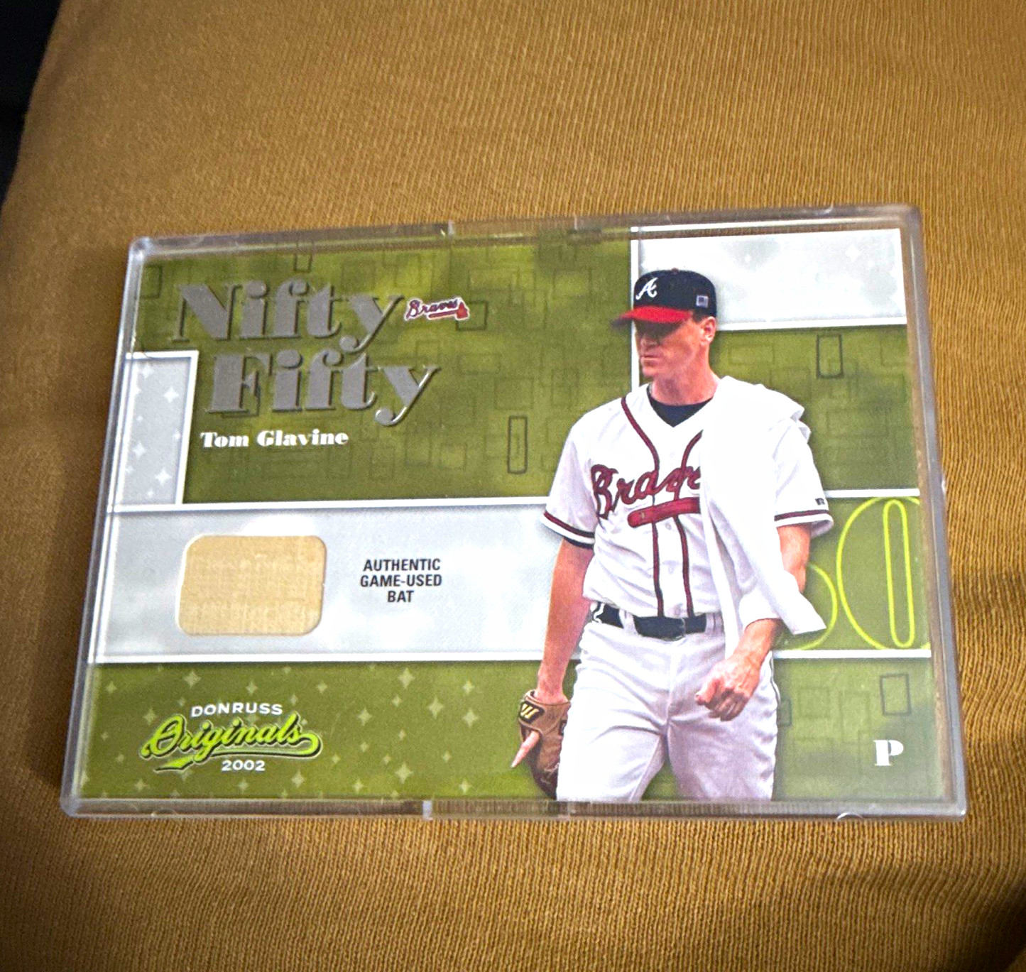 Donruss 2002 Originals Nifty Fifty Tom Glavine #NF-11 Memorabilia /50