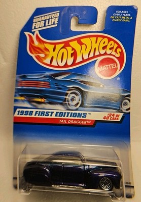 1997 Hot Wheels #659-24/40 Cars - First Editions ' Tail Dragger - Mattel Wheels