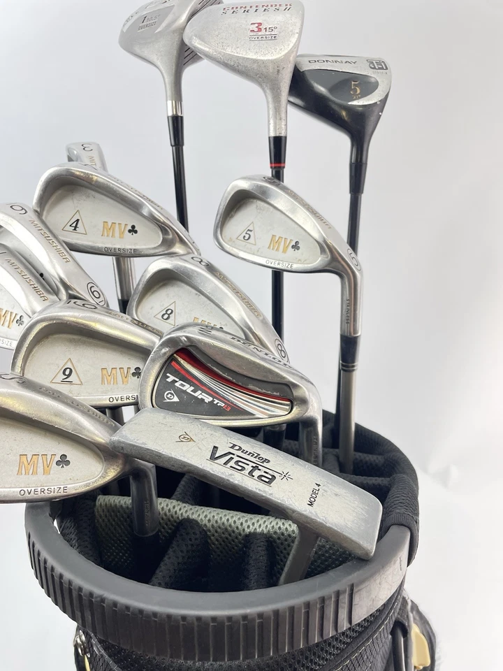 Mens Golf Package Set 13 Clubs Regular Flex /Right /New Grips /Cart Bag /28916 - Image 4 of 4