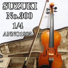 Violin SUZUKI No.300 1/4 1985 String instrument New with bow