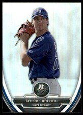 2013 Bowman Platinum Chrome Prospects Refractors Taylor Guerrieri Tampa Bay Rays